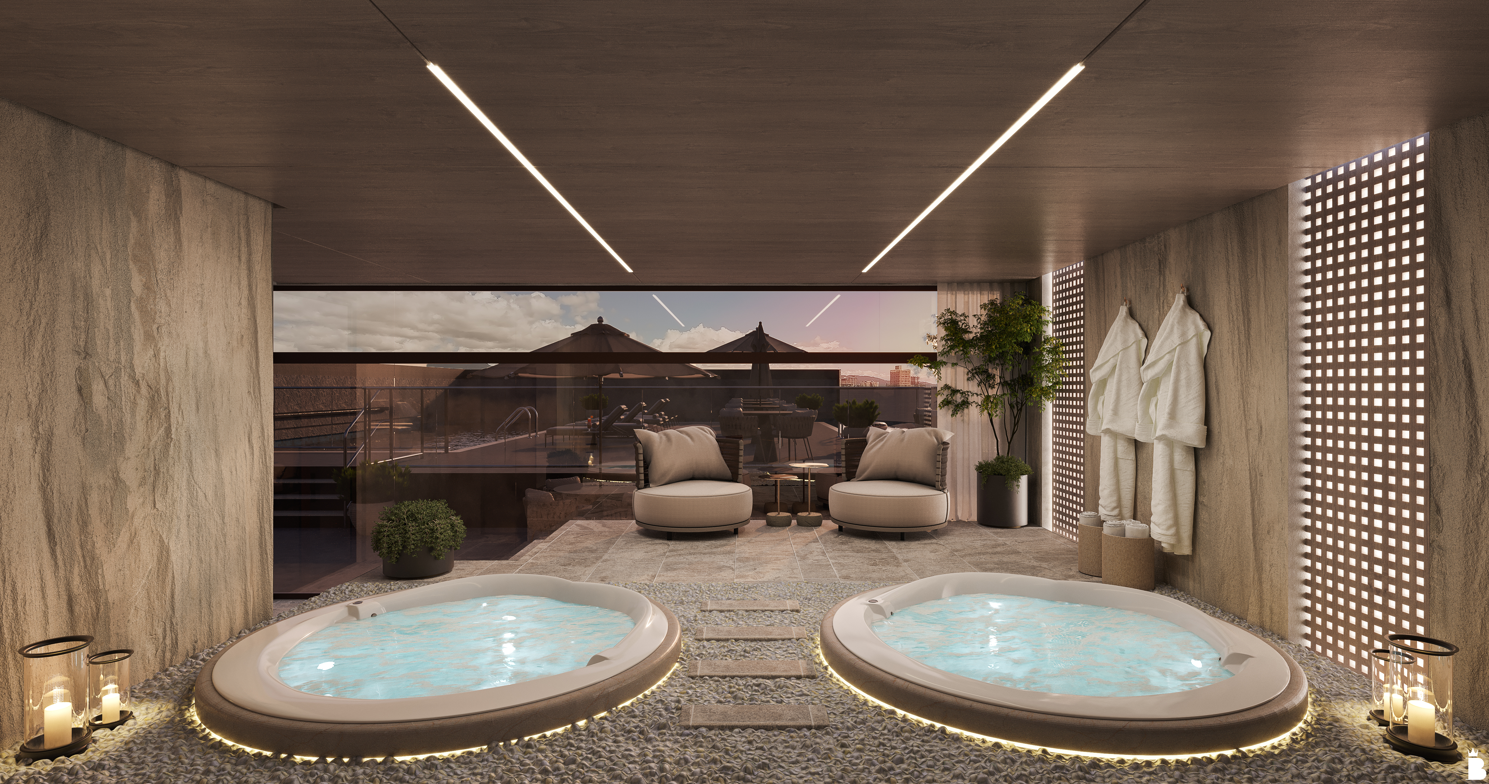 SPA com hidromassagem